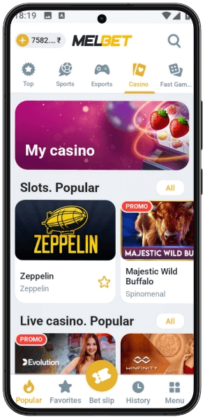 Melbet mobile website and app